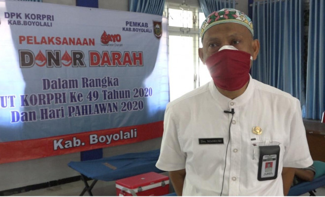 Kegiatan Donor Darah Peringatan HUT KORPRI 49